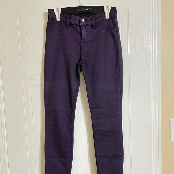 J Brand Denim - J Brand Purple Denim Super Skinny Jeans